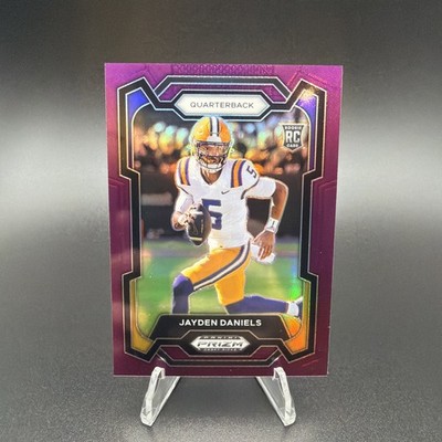 2024 PANINI PRIZM DRAFT PICKS TRUE PURPLE PRIZM #108 JAYDEN DANIELS /75 LSU🔥
