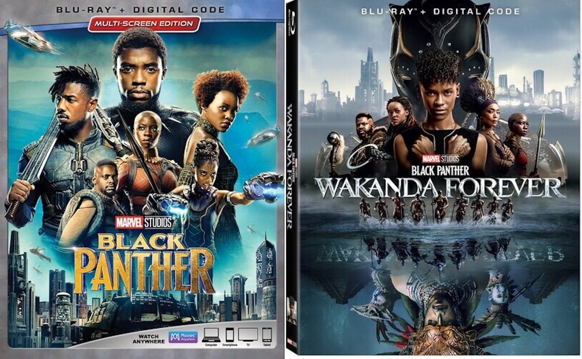 Marvel's BLACK PANTHER WAKANDA FOREVER BLU RAY Movie Set+