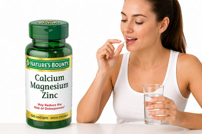 Nature's Bounty Calcium Magnesium Zinc Vitamin D3 100 Caplets Bone Health Immune