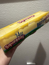 Squeezy Salted Butter Scented Squeezable Stress Reliever Yellow. New