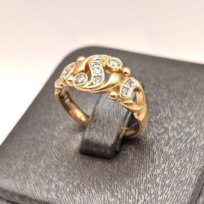   Pierre Lang Ring Fingerring Damenring Dame Perle Zirkonia Stein Gold 185  