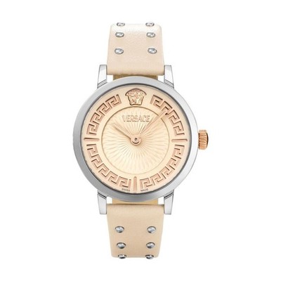 VERSACE GRECA FORTUNA Quartz Women's Watch, Pink VE0A00125. Luxury Watch.