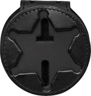 Perfect Fit Badge Holder 6 Point Star Sheriff Badge Belt Clip and Neck chain