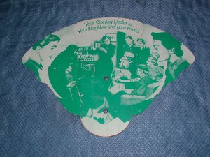 VINTAGE 1954 STANLEY HOME PRODUCTS WESTFIELD HAND FAN