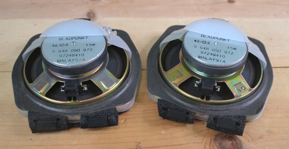 Пара оригинальных динамиков Blaupunkt для задней двери 04–12 Chevy Colorado с дополнительной кабиной 97248410 - Изображение 4 из 4