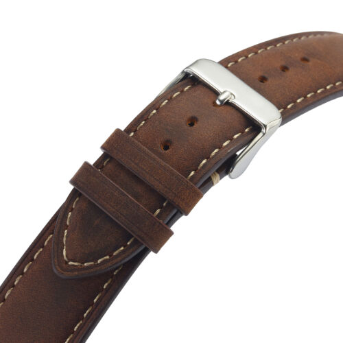 Crazy Horse Leather Watch Band Strap Quick Release 14/16/18/20/22/24mm Universal - Picture 4 of 19