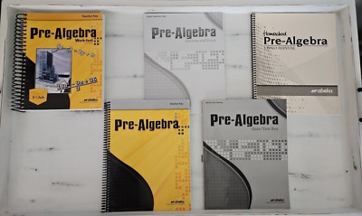 Abeka Pre-Algebra Math 3rd Ed. Student Teacher Quiz Test Homeschool Video Lot