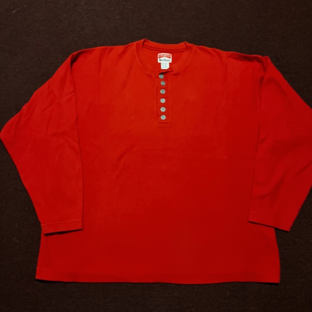 トップス 9090 Digital Bone Thermal L VINTAGE Marlboro Thermal Shirt Mens Sz XXL Red 90s Unlimited