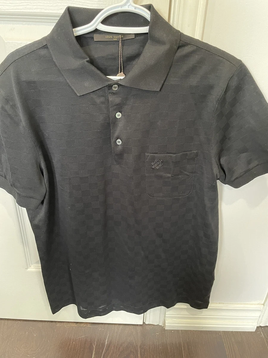 Black louis vuitton polo sale shirt