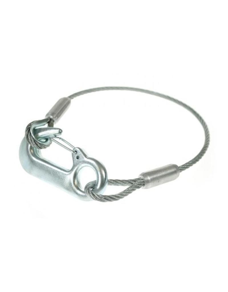 Unbraked Trailer 400mm Safety Secondary Coupling Cable