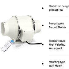 4 Inch 40W Extractor Exhaust Ventilation Fan Blower Window Wall Kitchen Bathroom