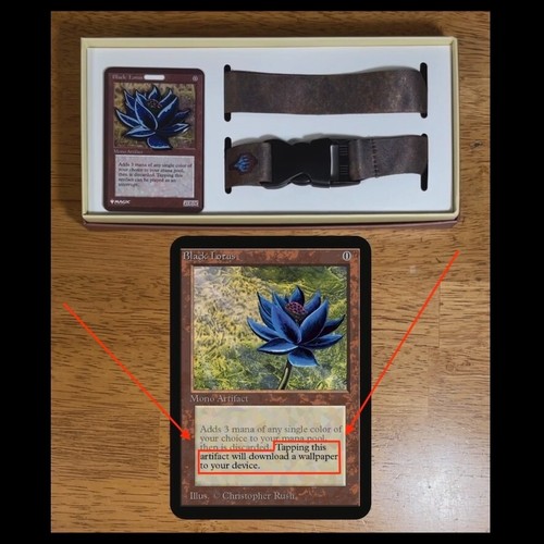๐บ Pinfinity Black Lotus - Serial 1708 AR Pin + Lanyard MTG Magic: The Gathering - Picture 12 of 20