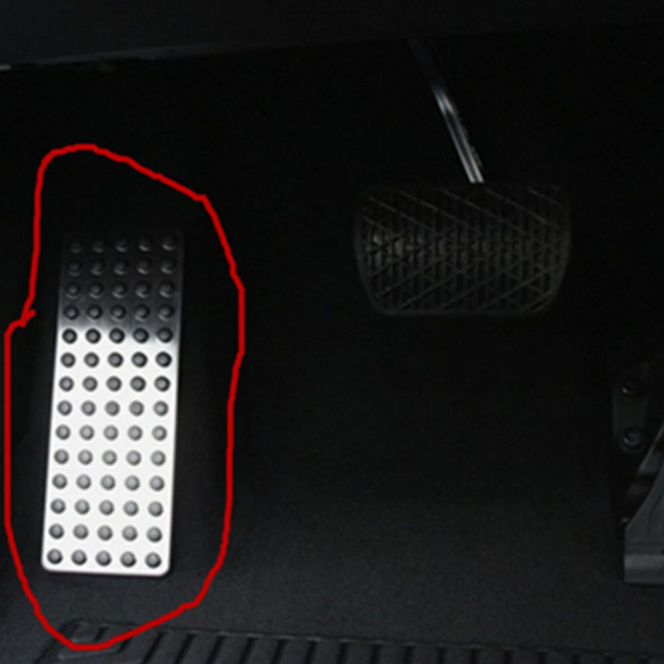 PARA ACURA INTERIOR REPOSAPIÉS PEDAL REPOSAPIÉS PLACA LATERAL ALMOHADILLA ACERO INOXIDABLE Foto 3 de 3