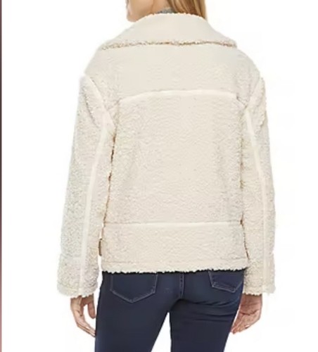 a.n.a Midweight Reversible Sherpa Jacket, Women's Size L, Ivory NEW MSRP $160 - Picture 3 of 8