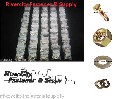 Grade 8 Bolt Nut & Washer Assortment Kit 1625 pcs 1/4'' Thru 5/8'' up to 6'' Long