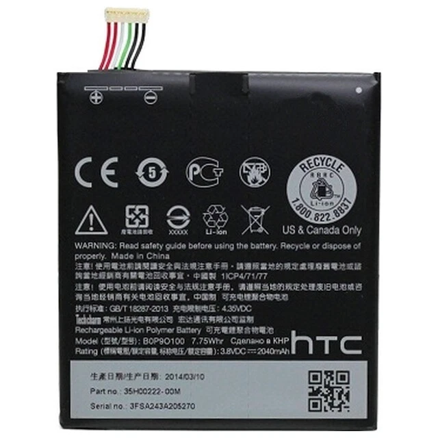 HTC BATTERIA ORIGINALE B0PGE100 PILA RICAMBIO 3,85V 2150mAh IONI DI LITIO ONE A9 - Immagine 2 di 3