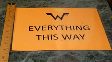 WEEZER rare used BACKSTAGE SIGN concert tour