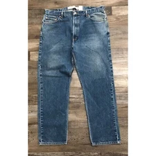 Levis 550 Men Size 42x32 Relaxed Fit Medium Wash Denim Blue Jeans