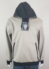 Technine 1/4 Zip DWR Felpa con Cappuccio Maniche Rimovibili Cachi/Nero Taglia M Uomo