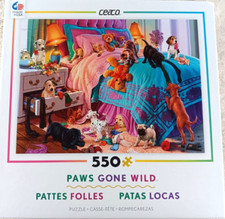 Paws Gone Wild Naughty Puppies 550 Piece Jigsaw Puzzle by Ceaco