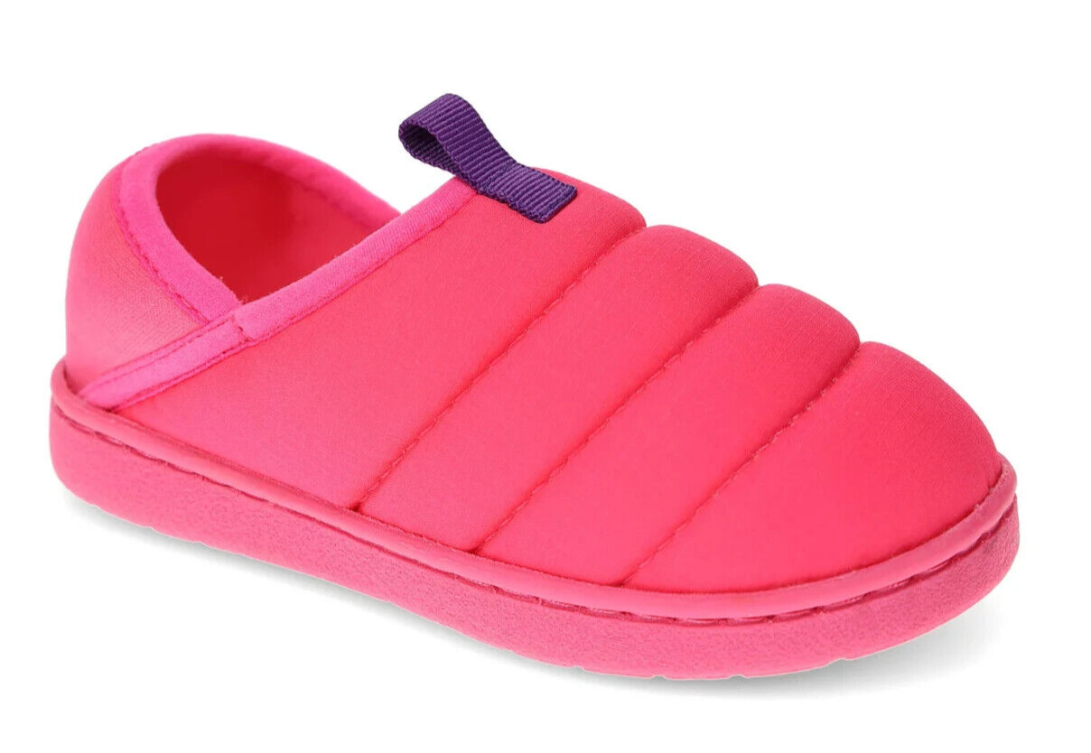 Wonder Nation Toddler Girls Puffer Slipper, Size 5/6 Color Pink NWT eBay