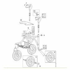Ersatzteile Dolomite Soprano Rollator