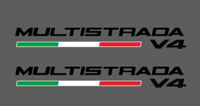 Coppia Adesivi Gel Bandiera Italia 120x10 Mm, Per Carena Ducati, Aprilia, Vespa, Moto E Auto