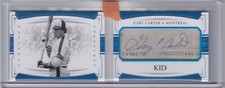 2018 Gary Carter National Treasures Kid Check Cut AUTO BOOKLET /25 - Expos