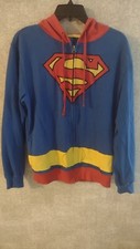 Adult Medium DC Comics Superman Hoodie Zip Up Jacket Sweatshirt