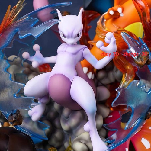 Statua H32CM Mewtwo Greninja gruppo evolutivo PVC modello GK regalo da collezione - Foto 4 di 7