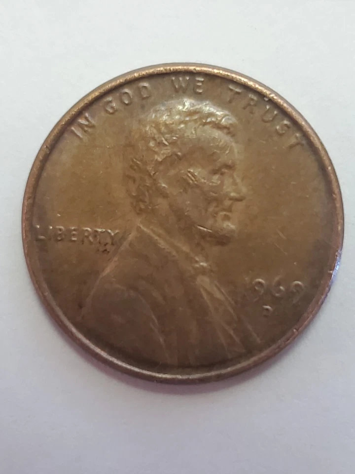 RARE 1969 D Floating Roof Penny - Image 2 of 2