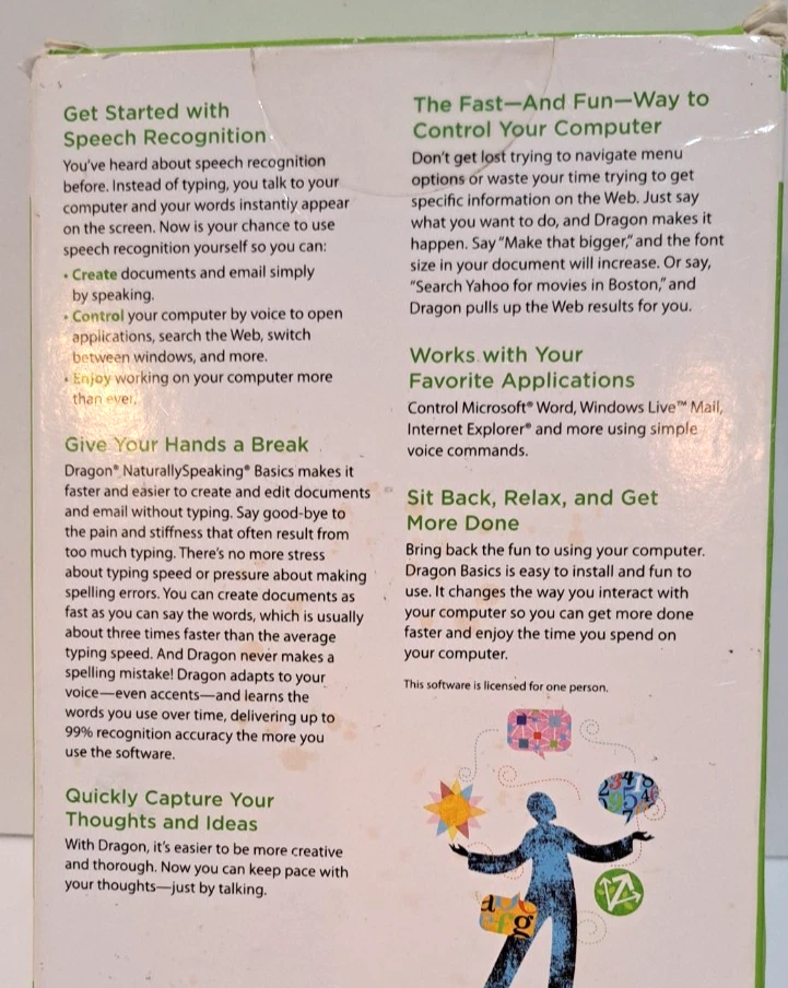 Dragon NaturallySpeaking Speech Recognition Software Basics Version 11 By Nuance - Image 3 of 4