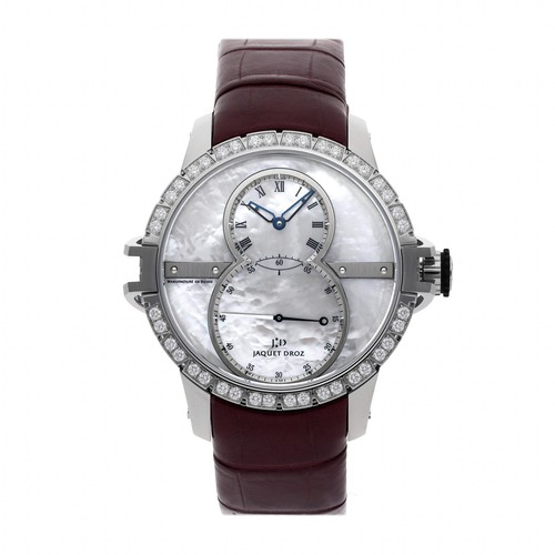 Jaquet Droz Grande Seconde SW Auto Steel Diamond Mens Strap Watch J029020270