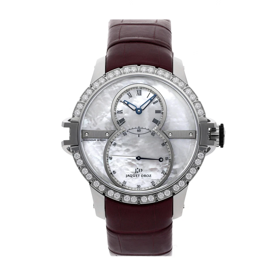 Reloj con correa Jaquet Droz Grande Seconde SW automático acero diamante para hombre J029020270