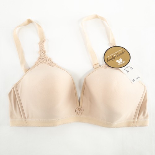 Wacoal Bra 38C Beige Nude 85214 Bodysuede Ultra Seamless Contour No Wire New