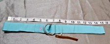 Vintage Polo Ralph Lauren Pony Nylon Ring belt Light Blue Size M