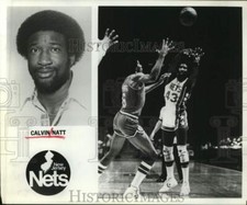 1980 Press Photo Calvin Natt, New Jersey Nets Basketball Player - hpx00635