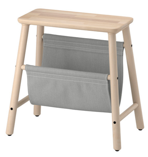 IKEA VILTO taburete de almacenamiento, 45 cm, abedul 403449 NUEVO
