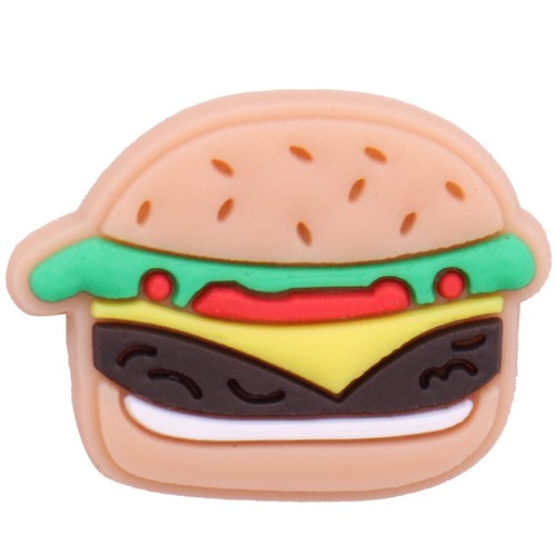 Food 🍔🌭🍕🍩 Burger Hotdog Pizza Doughnut Shoe Charms for Crocs CLOGITZ UK 🇬🇧 - Picture 5 of 12