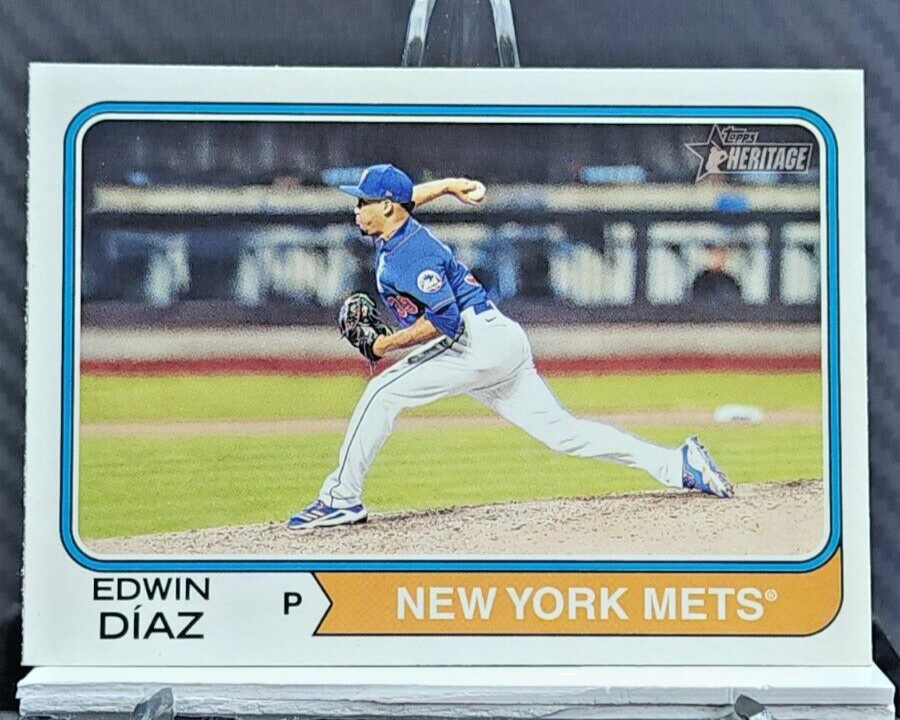 Edwin Diaz 2023 Topps Heritage #36 - Mets