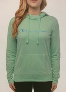 champion light green hoodie