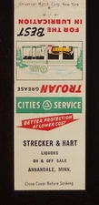 1950s Strecker & Hart Booze Cities Service Gas Station Trojan Grease Annadale MN