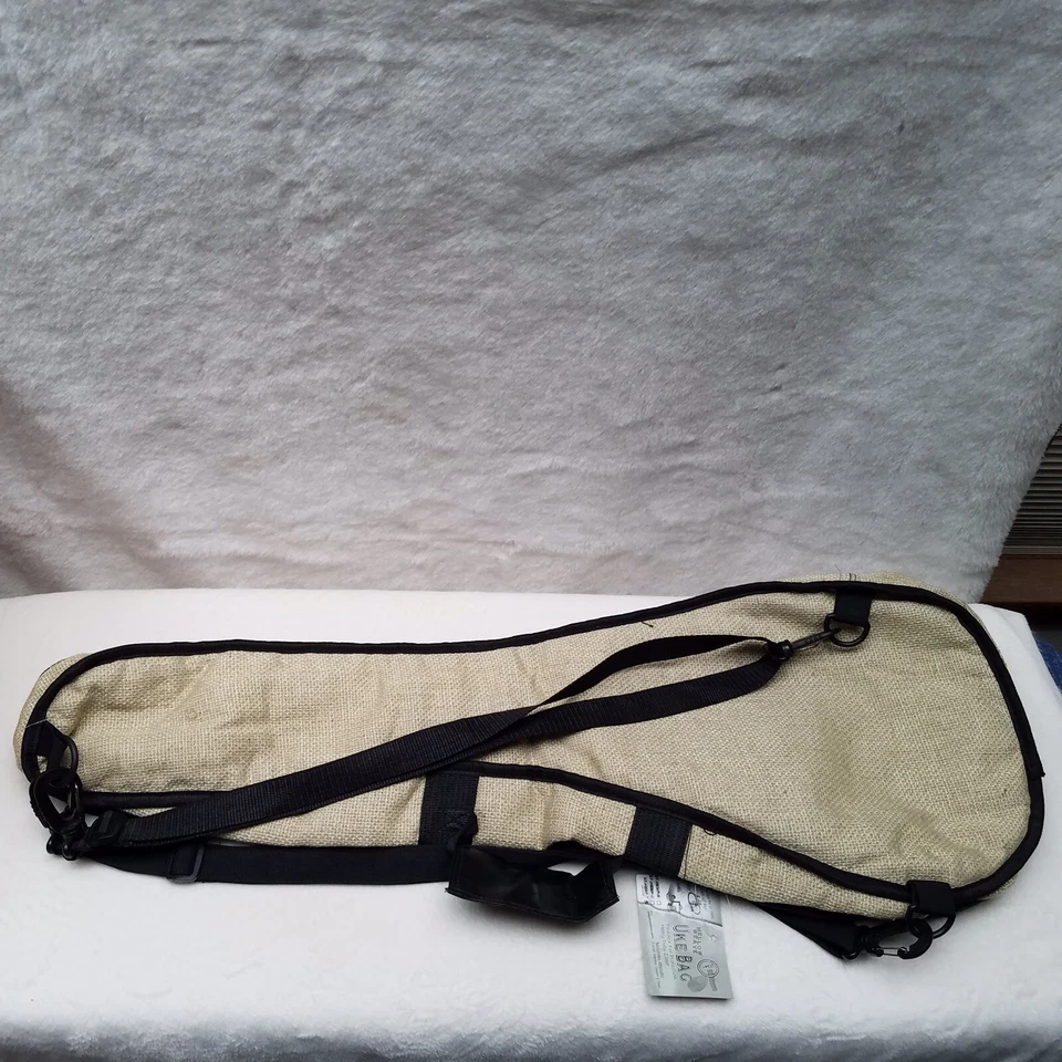 Ukelele acolchado forrado tejido suave tenor personalizado protección contra el agua cáñamo bolsa de playa nuevo Foto 3 de 4