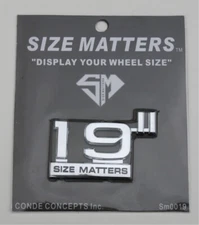 19" inch chrome wheel emblems rim badge Size Matters