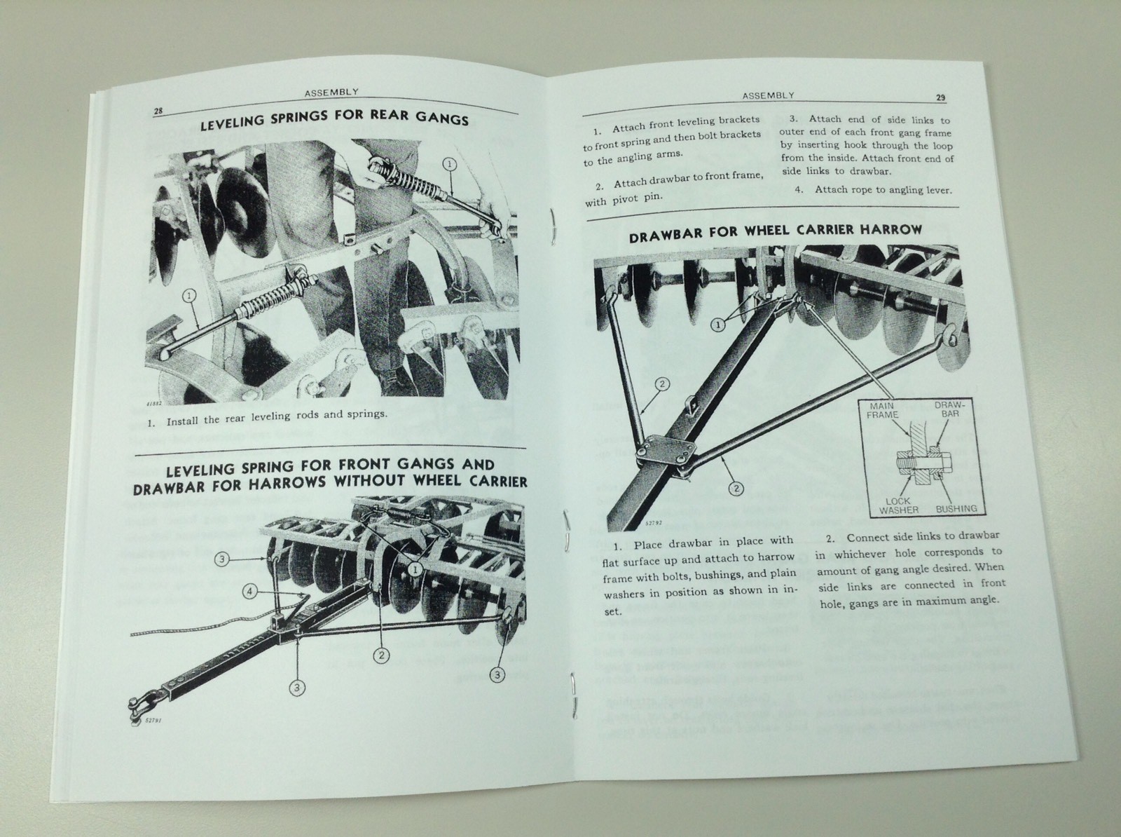 Operators Manual For John Deere Kba Disc Harrow Owners Book Adjustments