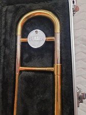 Yamaha Student Trombone with Hard Case for Beginner Gold Lacquer, Slightly Used