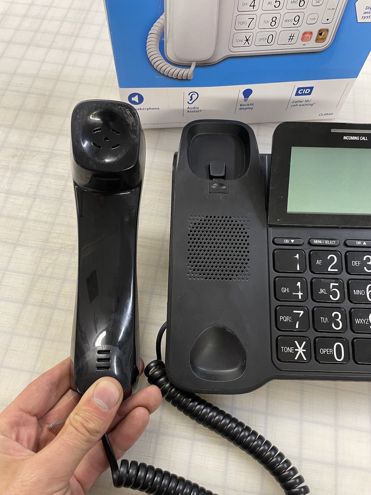 AT&T CL2940 Landline Corded Phone Desk Wall Telephone Caller ID