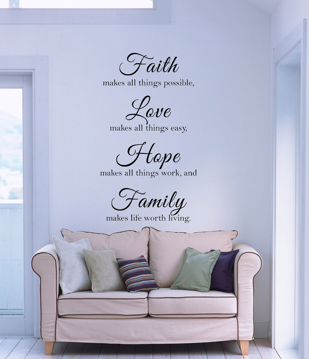 The Lord's Prayer Bible Wall Decal Our Father Vinyl Wall Art Scripture  Quote Faith Home Christian Decor Stickers