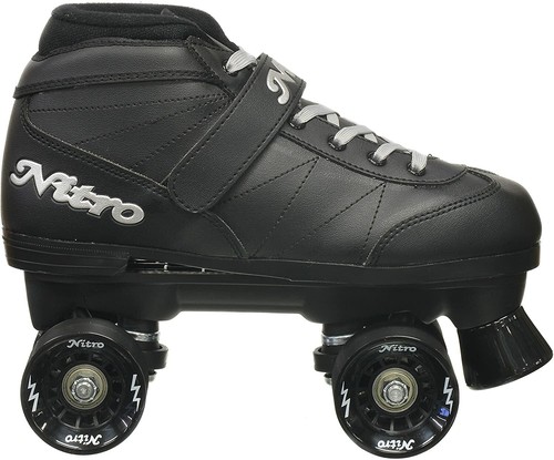 Epic Skates Super Nitro Indoor/Outdoor schwarz Quad Speed Rollschuhe - Bild 2 von 8