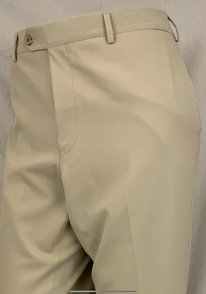 Pantalones Baldwin 40x27 Marrón Chino Frente Plano Lana Poli Elástico YGI Q2-227 Foto 3 de 4